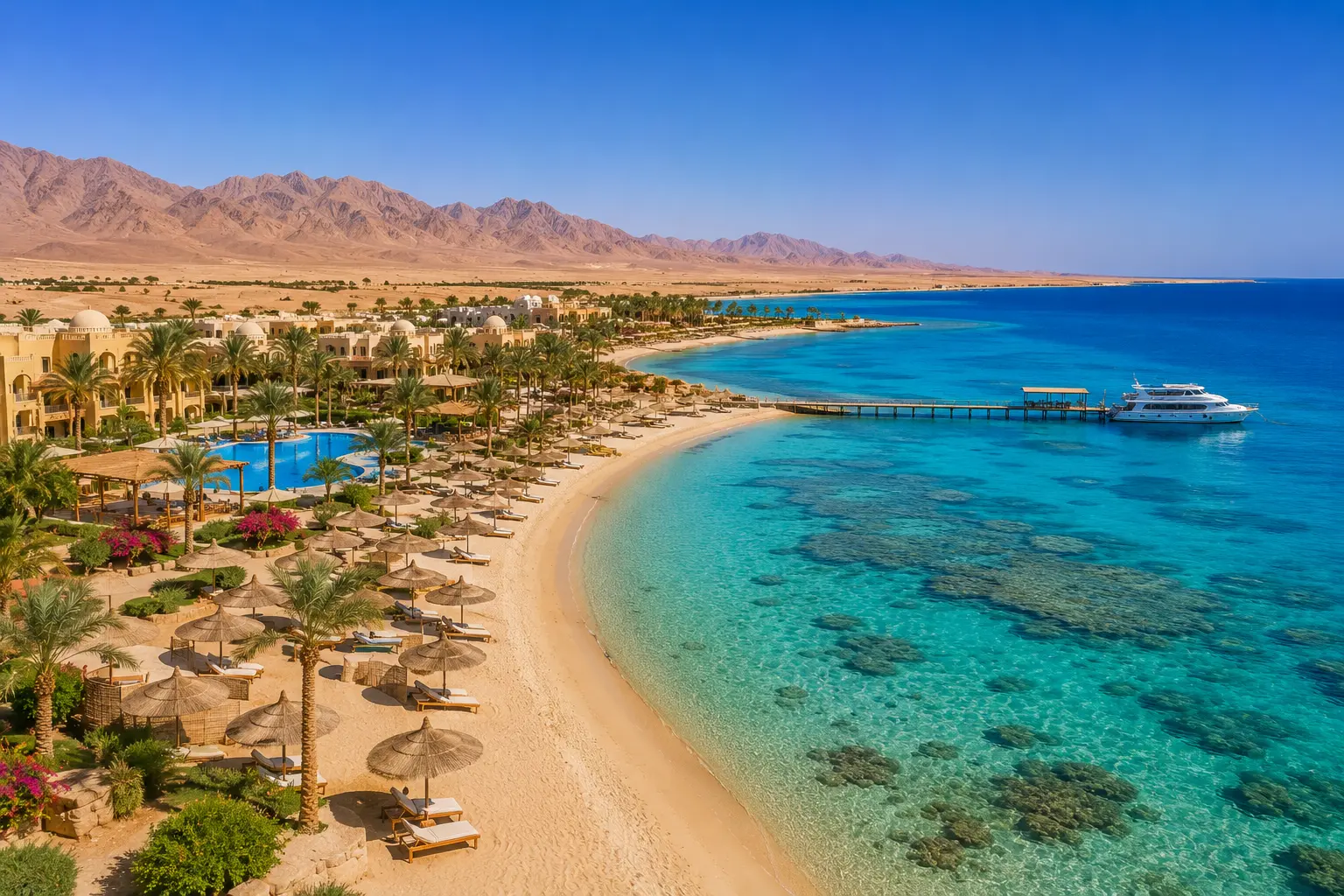 Resortküste und Strände in Marsa Alam